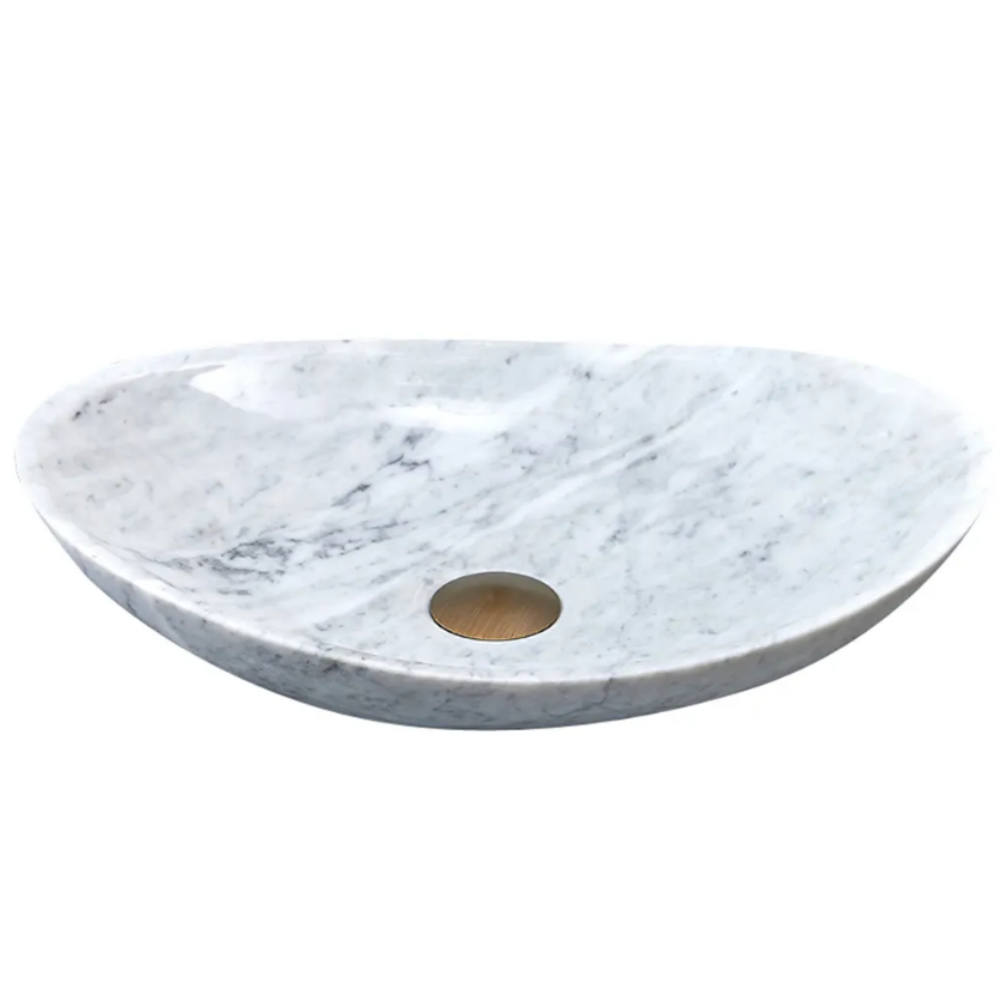 Infinity Marble Nature Stone Special Shape Above Counter Art Basin 480*330*120mm