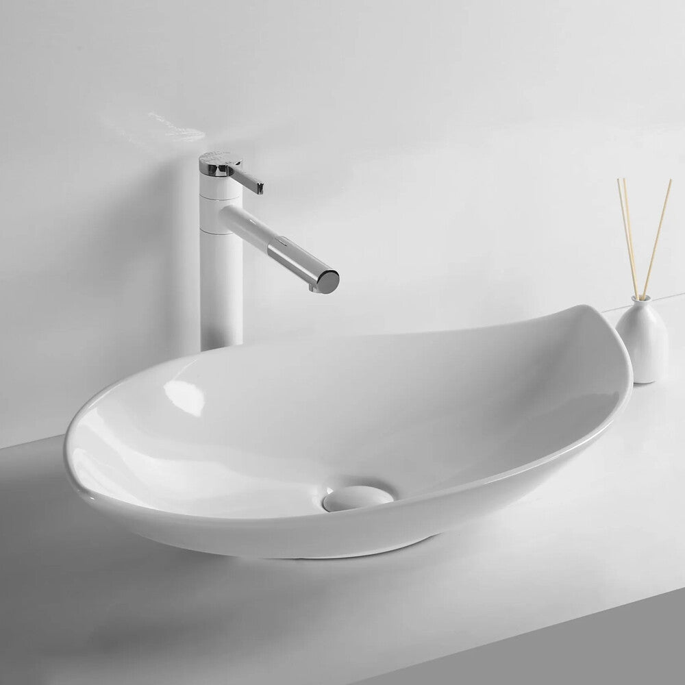 Infinity Gloss White/Matt White/Matt Black Ceramic Above Counter Basin 660*390*150mm