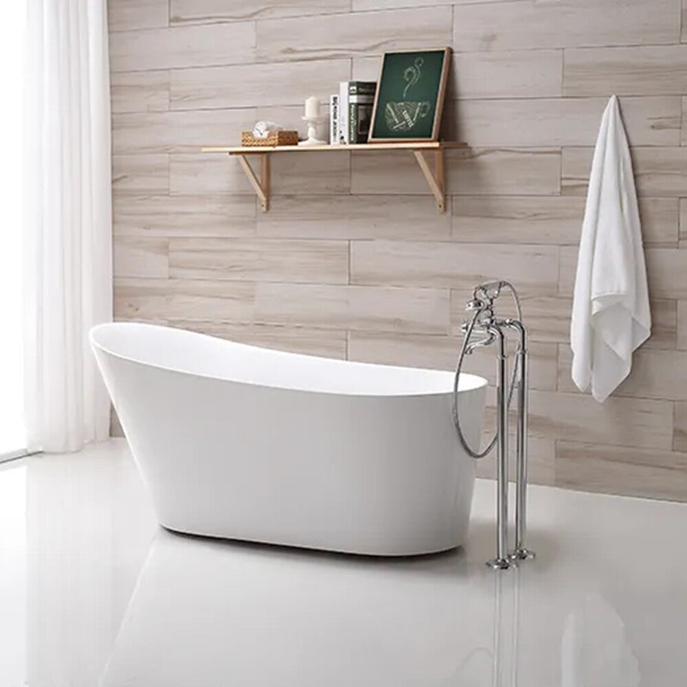 Sunny 175 1600×730×750mm Gloss White Special Shape Acrylic Freestanding Bathtub