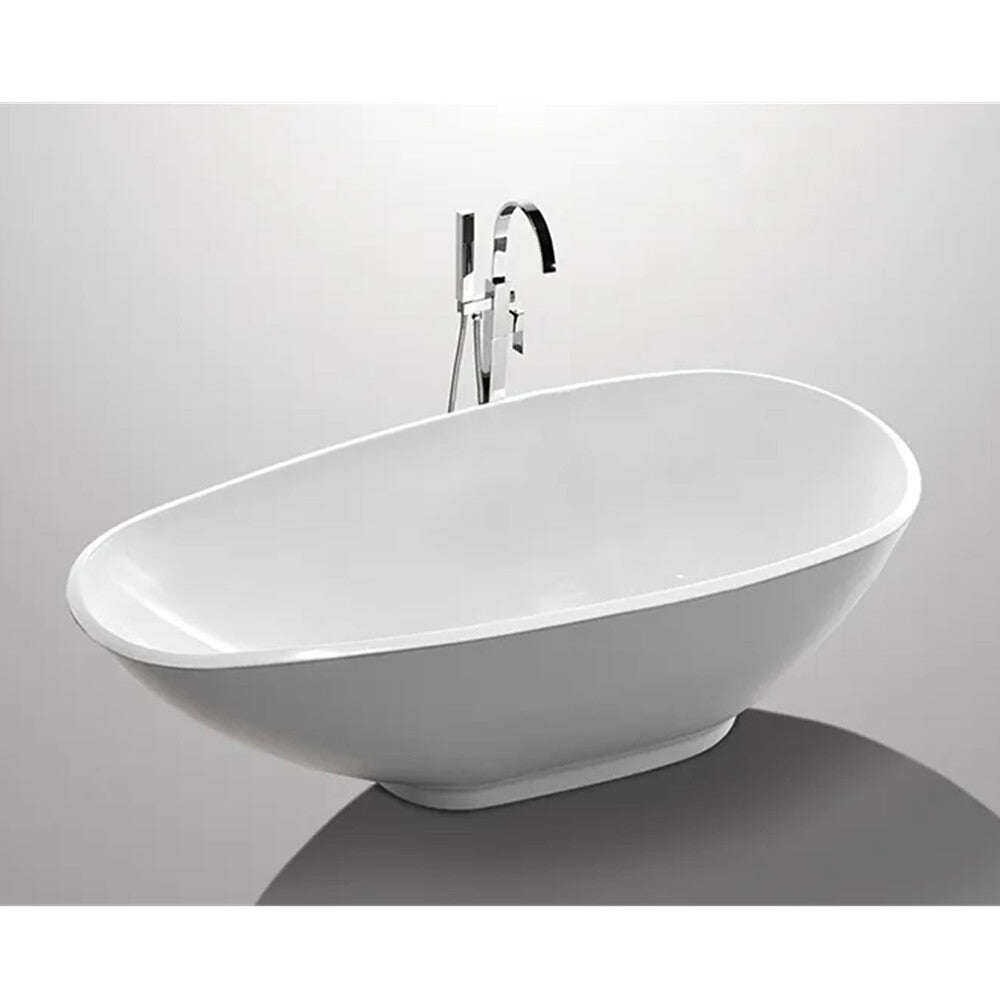 SUNNY Modern Gloss White Freestanding Bathtub 1900mm Special Shape
