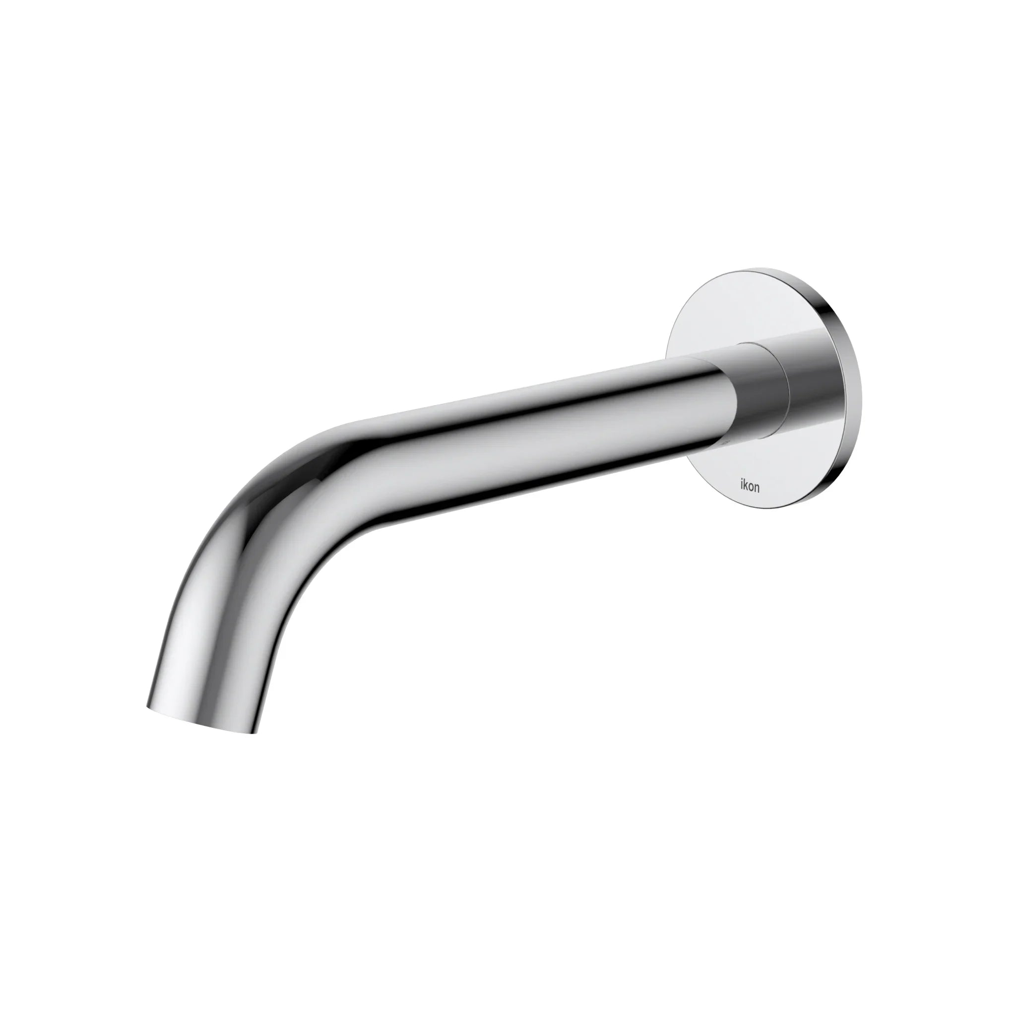 Modern chrome wall-mounted bathroom tapware with minimalist round base, Secasa Home product