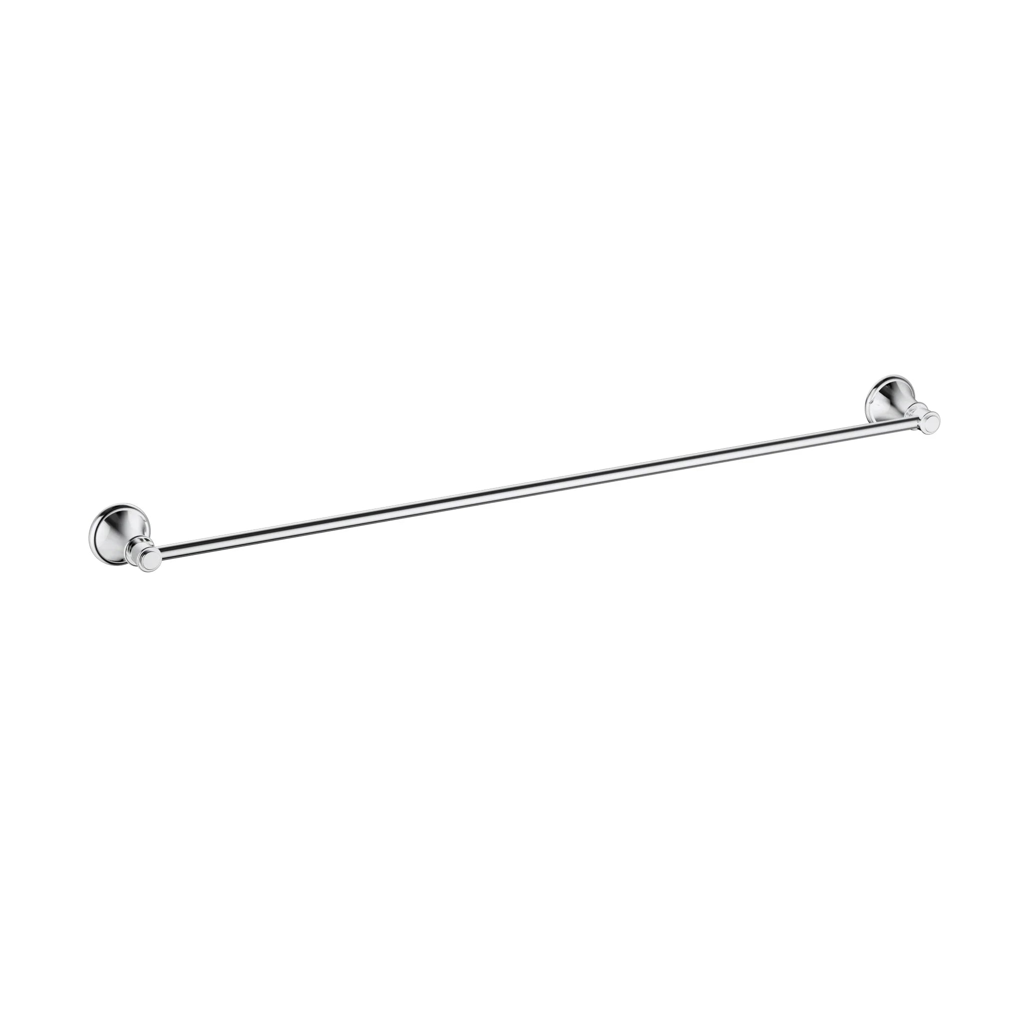 Chrome wall-mounted bathroom towel rail, modern minimalist design by Secasa Home