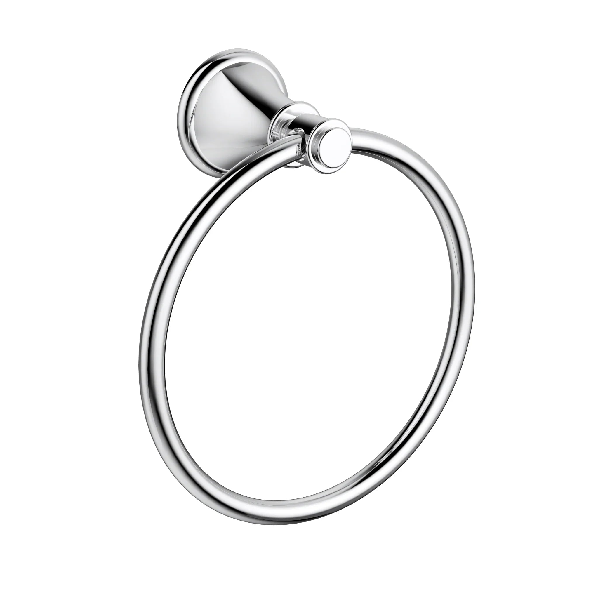 Modern chrome towel ring for bathroom from Secasa Home, wall-mounted and minimalist design