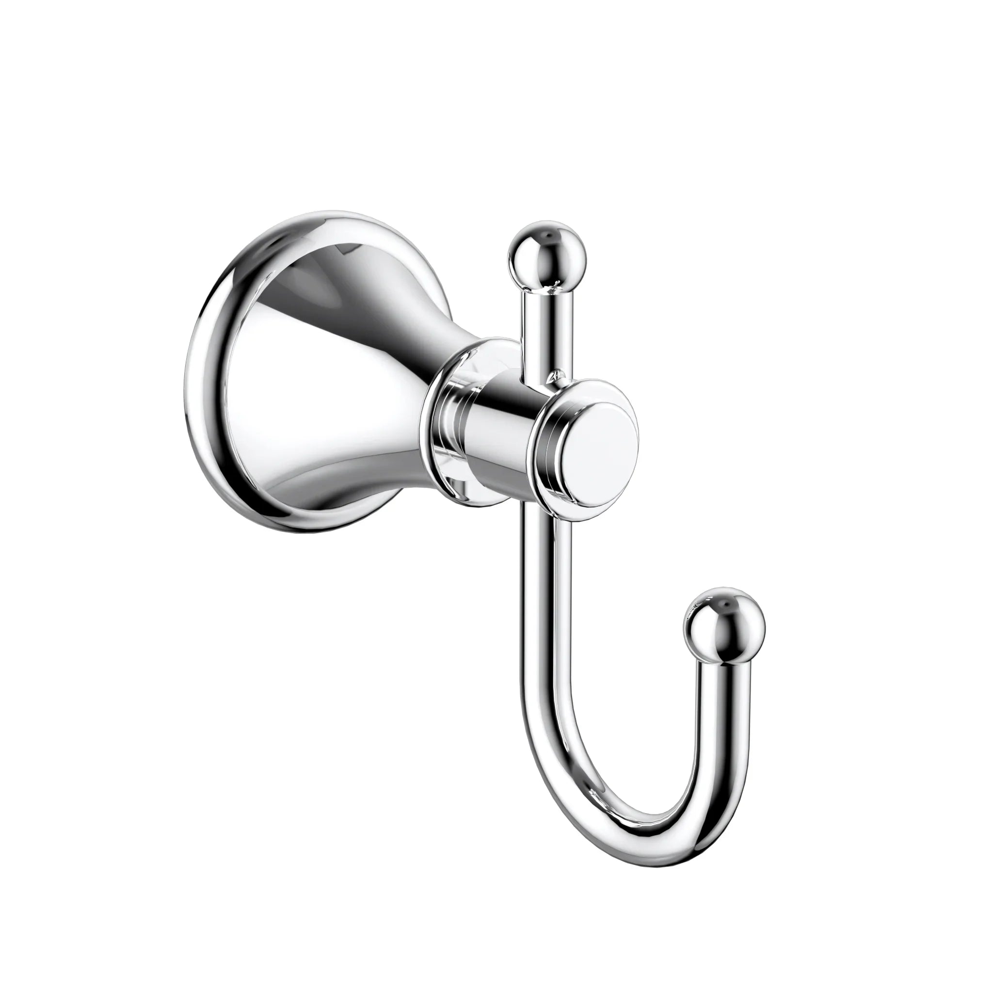 Modern chrome wall-mounted bathroom robe hook, Secasa Home stylish bathroom accessory