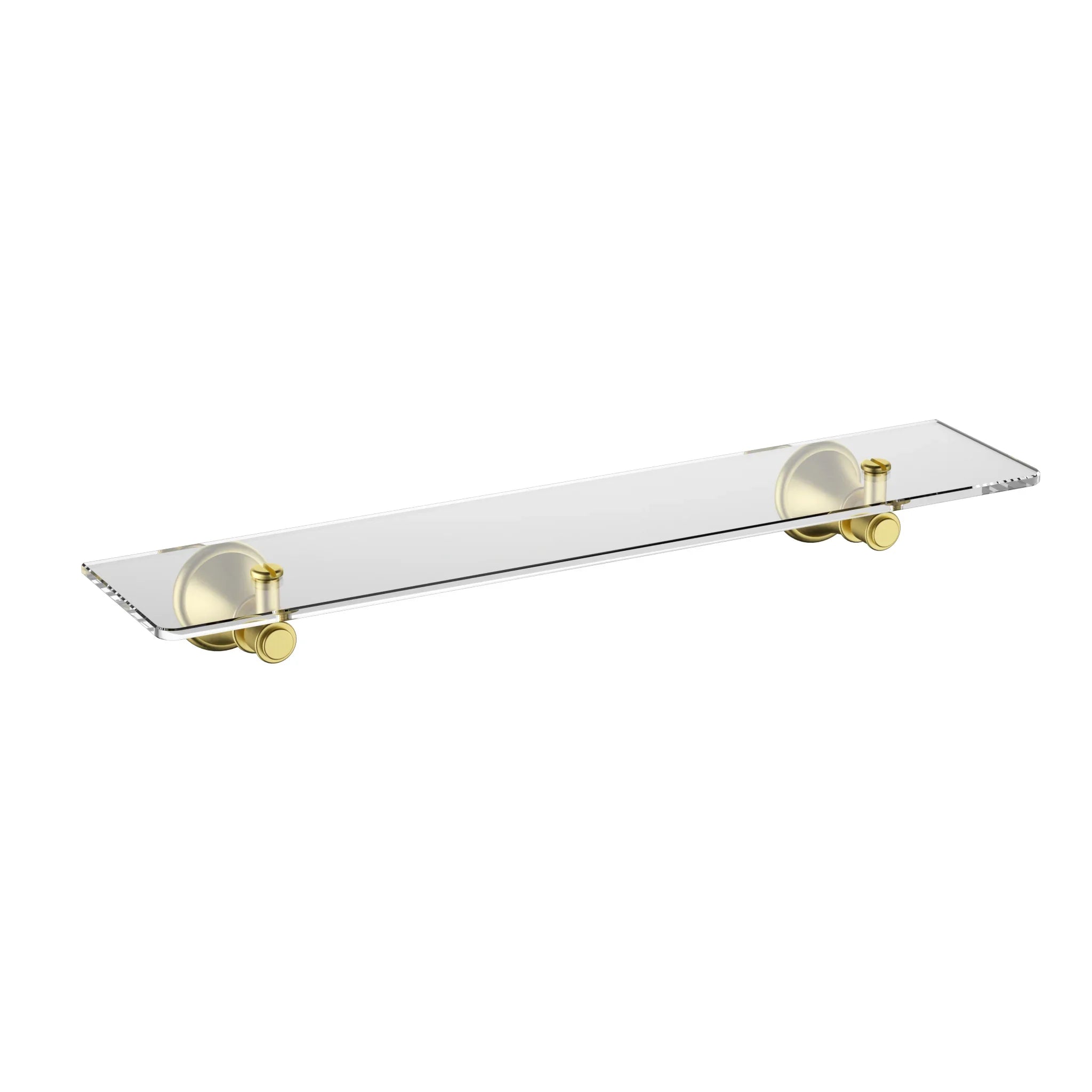 Modern brushed gold glass bathroom shelf, Secasa Home renovation accessory