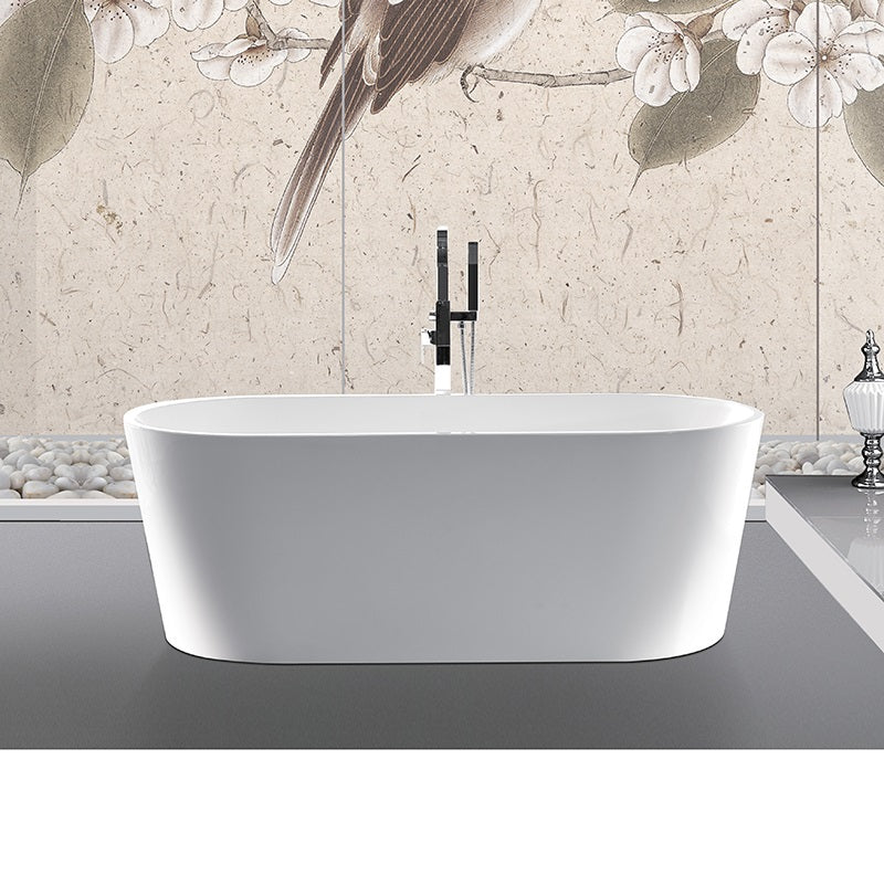 SUNNY 715 Freestanding Bathtub – Gloss White | Oval Acrylic Design | Available in 1400mm, 1500mm & 1700mm