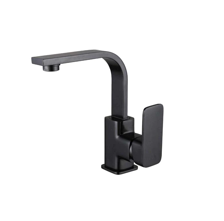 Hellycar ELEGANT Swivel Basin Mixer | Matt Black, Chrome