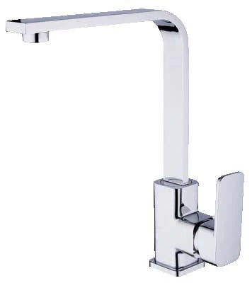 Hellycar Elegant Rectangle Swivel Sink Mixer | Chrome, Black