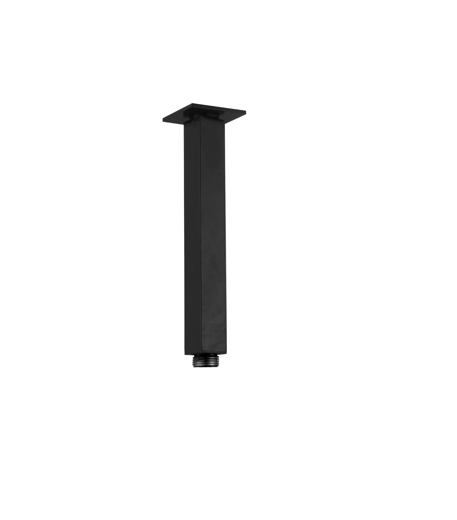 HELLYCAR ERIC Square Ceiling Shower Arm | Matt Black, Chrome | 100mm, 200mm, 300mm, 400mm