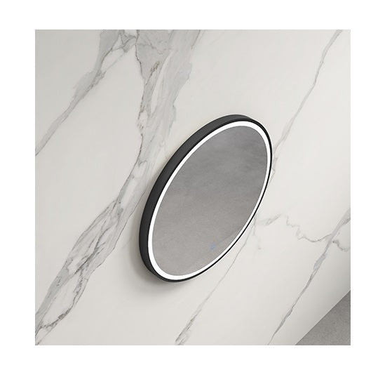INFINITY HAMILTON Round LED Mirror – 600mm / 800mm (Matt Black / Brushed Gold / Frameless)
