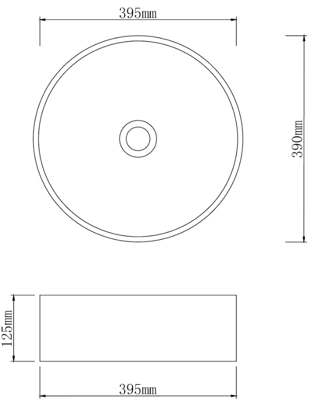 Infinity Silver Tempered Glass Round Above Counter Art Basin 395*395*125mm