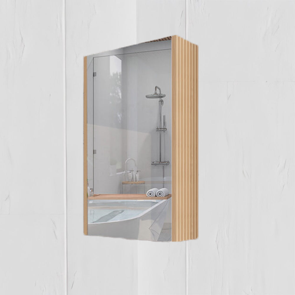 RIVA Geneva American Oak Fluted Mirror Shaving Cabinet (450mm to 1500mm)
