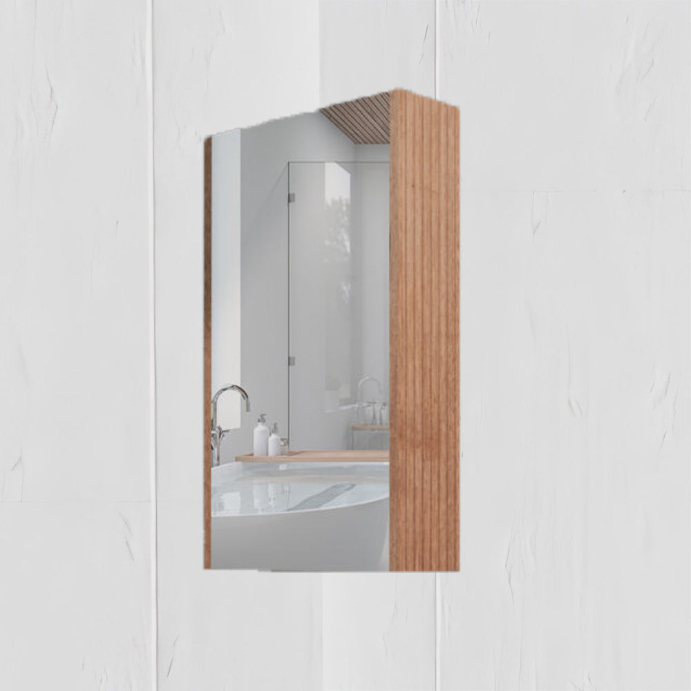 RIVA Geneva Solid Timber Fluted Mirror Shaving Cabinet (450mm to 1500mm)