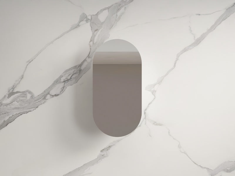 Infinity Metro Matt White Shaving Cabinet 450x900×116mm