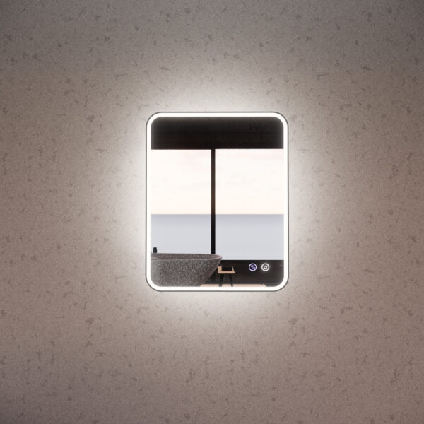 RIVA S4 LED Rectangle Mirror | 750–1500mm | Matte Black / Brushed Gold / Brushed Nickel | 3-Colour Lights + Defogger