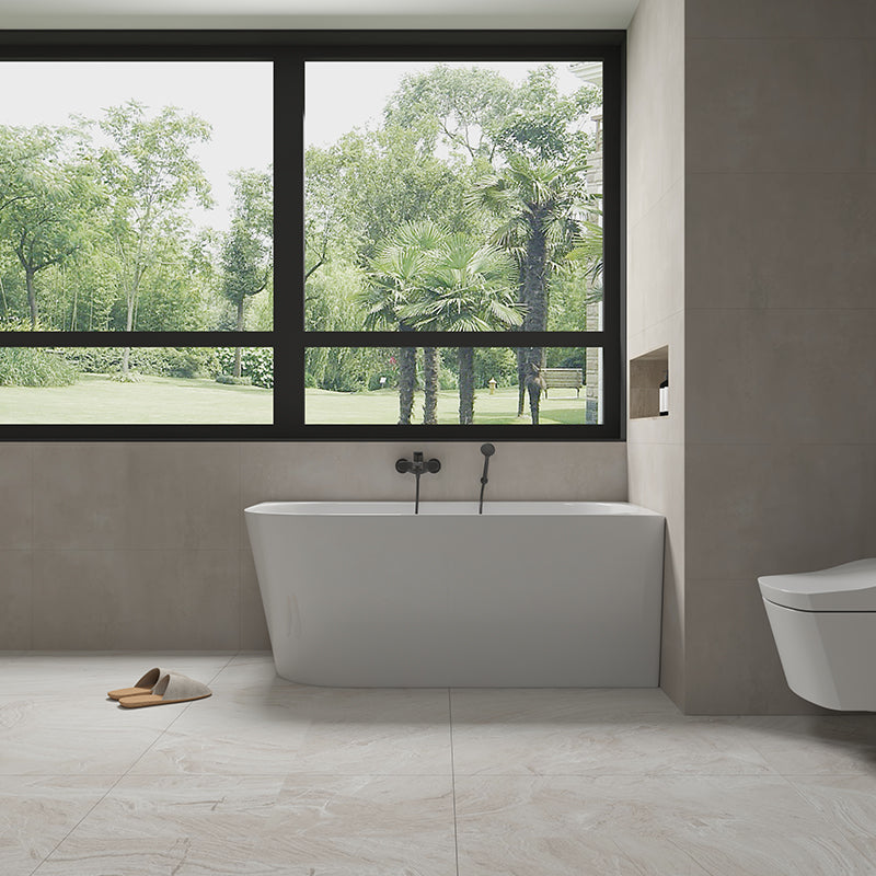 INFINITY Nerida Gloss White Corner Bathtub – 1300mm / 1400mm