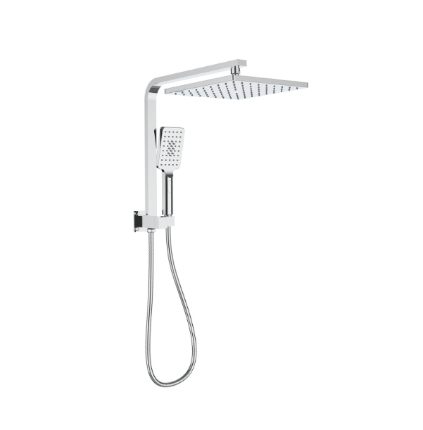 IKON Sando Mini-Multifuction Square Shower Set | Chrome, Matt Black