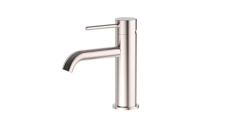 Modern brushed nickel bathroom tapware with single lever, Secasa Home product
