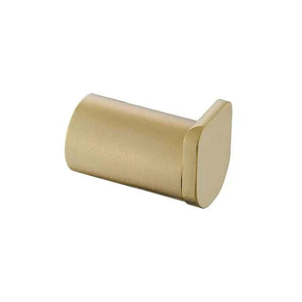 Brushed gold modern bathroom robe hook by Secasa Home, minimalist design accessory