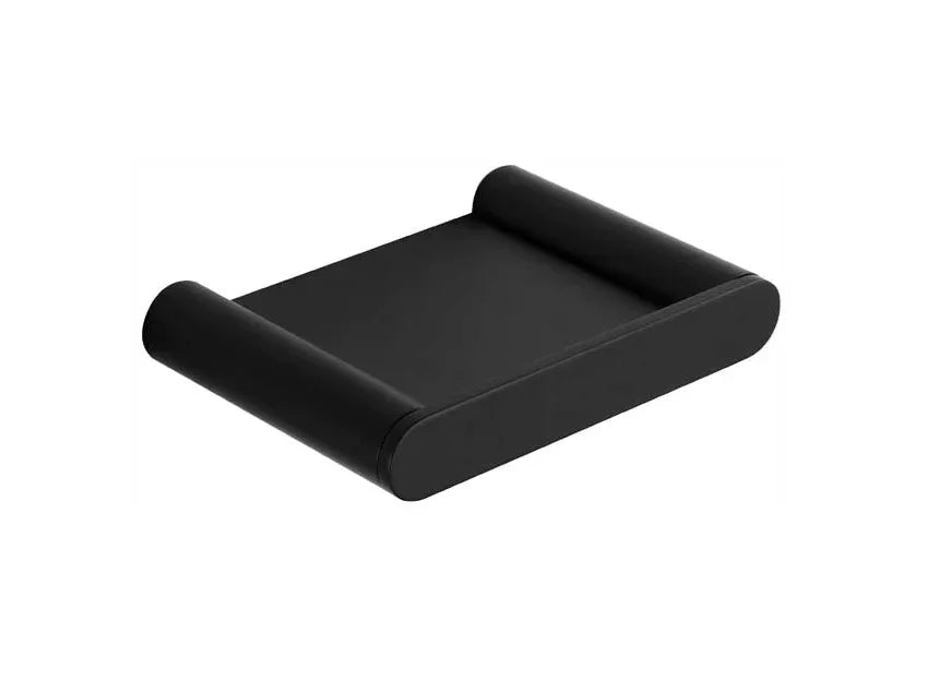 Modern matte black bathroom accessory tray for vanities, Secasa Home style