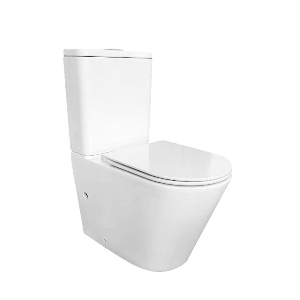 Sunny Alton Gloss White Back-To-Wall Toilet – 640×380x810mm | 4-Star WELS Rated