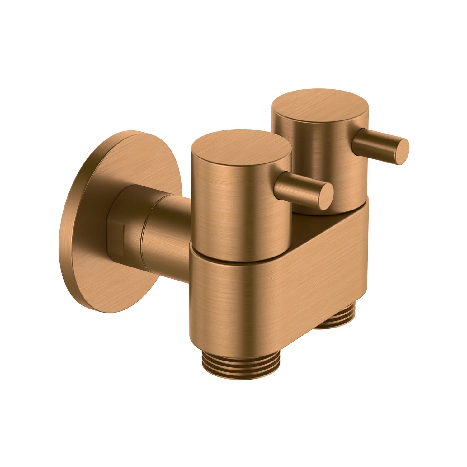 Amoza DN15 Dual Cistern Tap in Brushed Copper finish