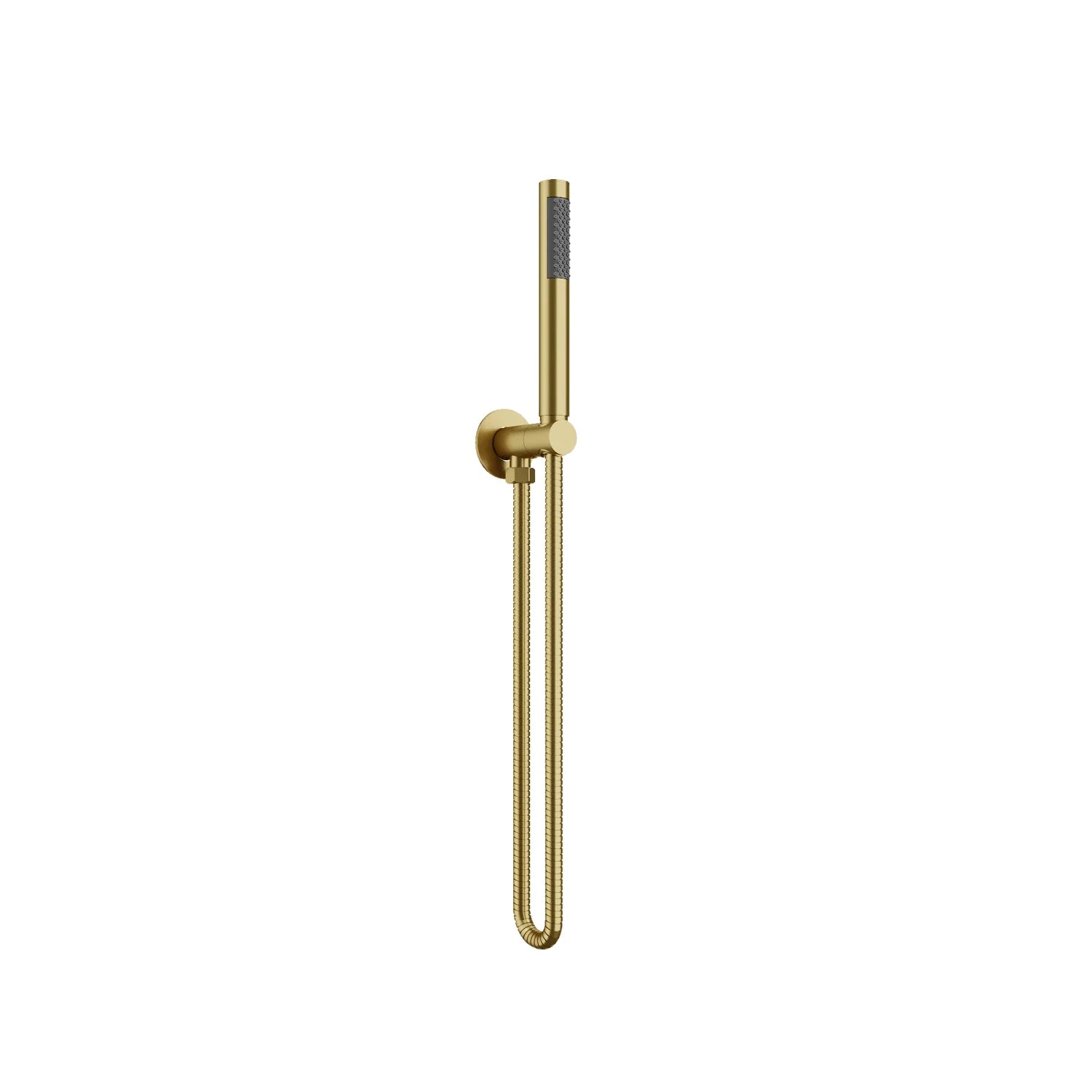 Brushed Gold AMOZA Pencil Hand Shower and Wall Bracket Kit WELS S18948 on a white background