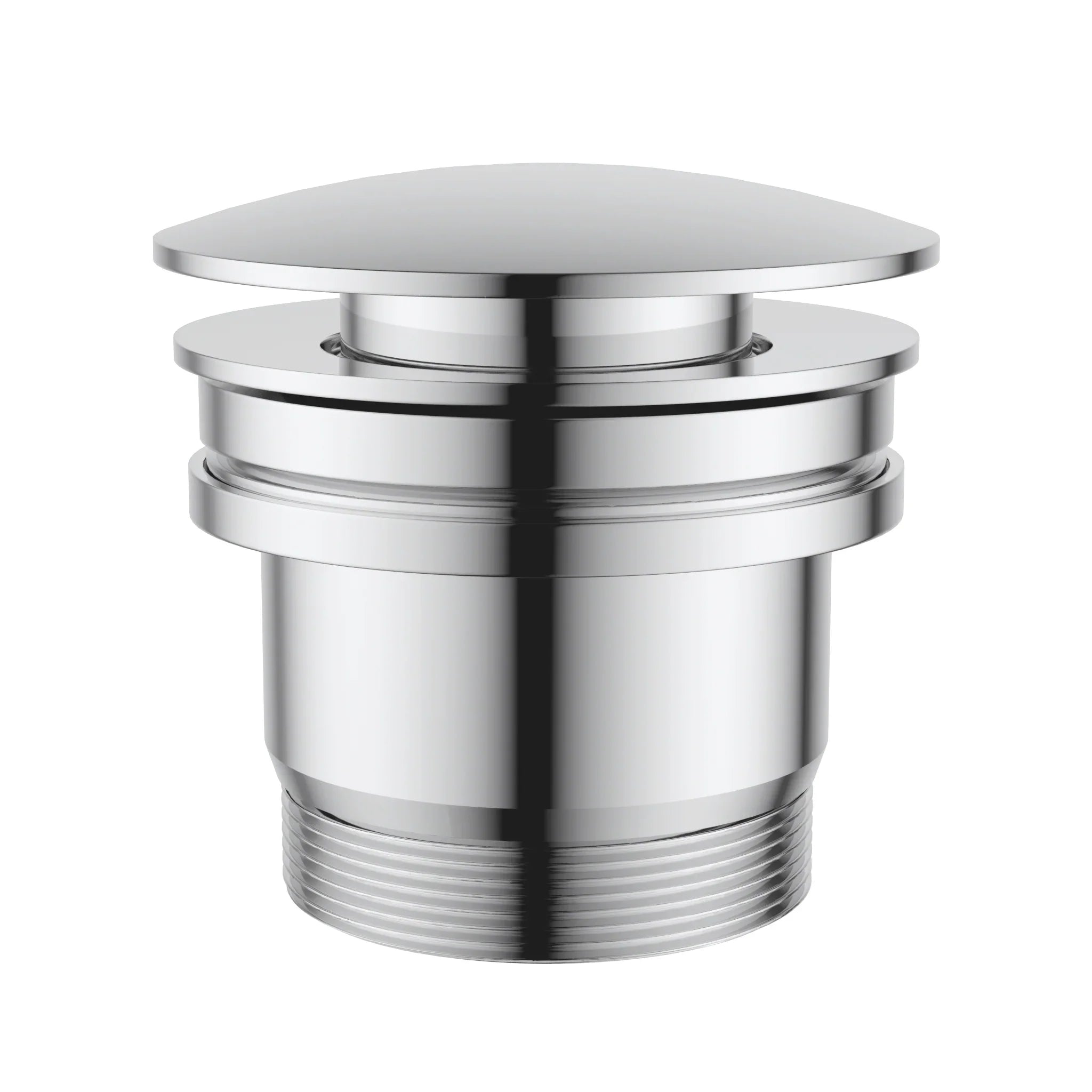 Polished chrome bathroom pop up waste drain for modern vanities by Secasa Home
