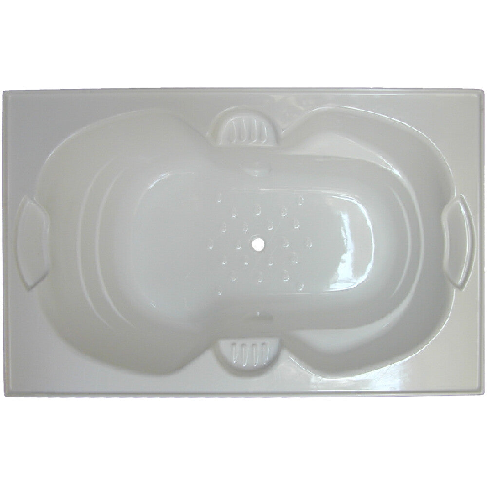 Broadway Andorra 1790mm Gloss White Built-in Rectangular Bathtub (non-jetted version).