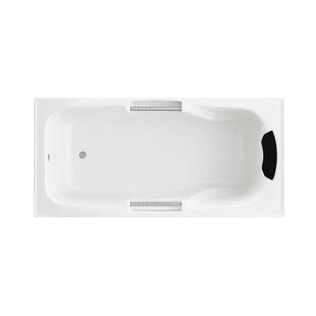 Broadway Marchena 1725mm White Acrylic Drop-in Bathtub (non-jetted version).