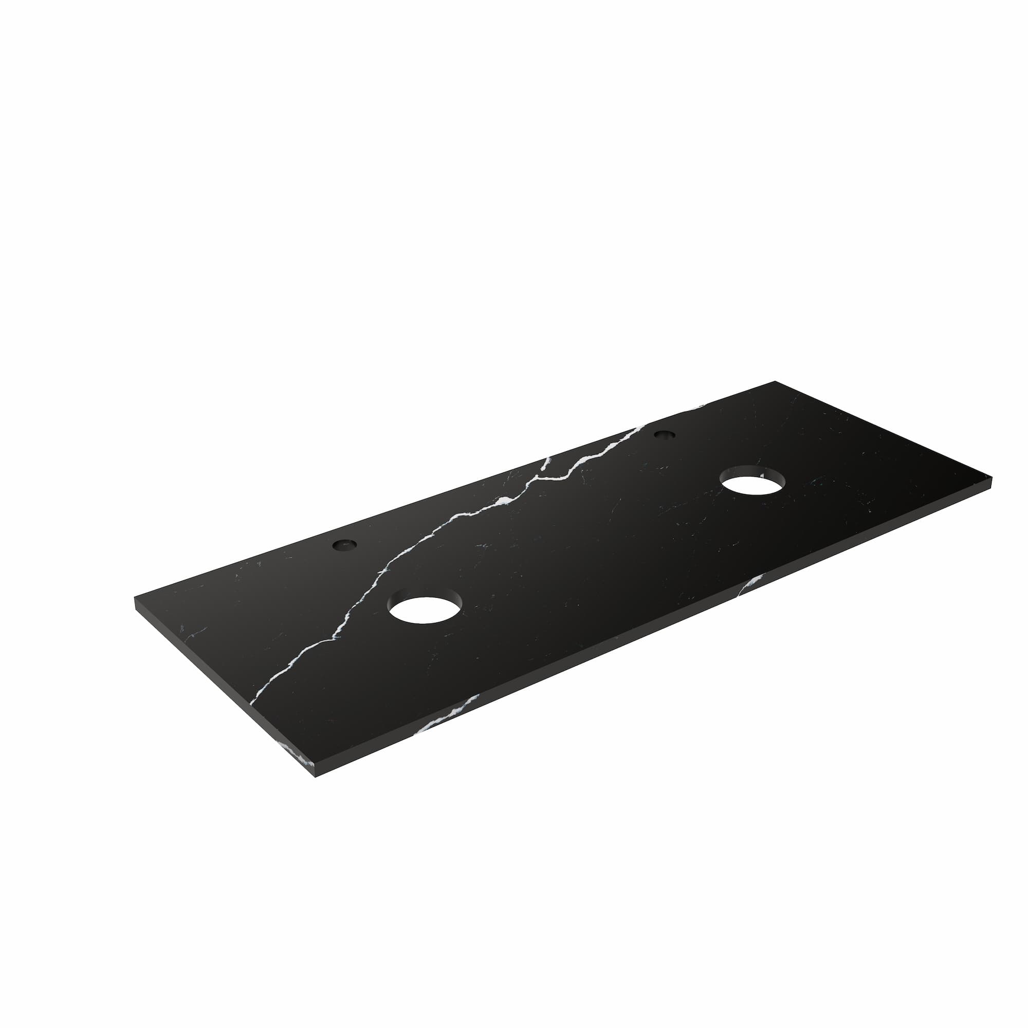 1200mm Double Waste Calacatta Night WG485 Zero Silica Stone Top