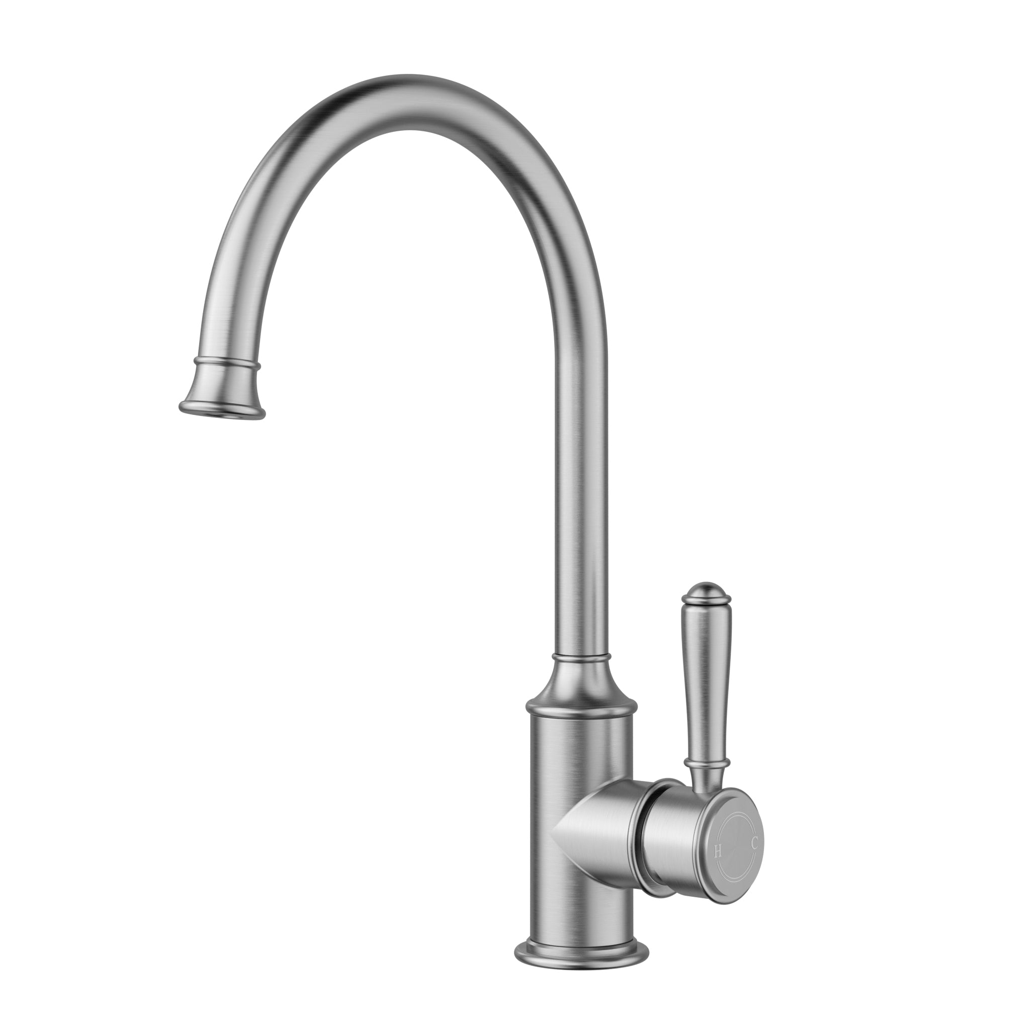 IKON CLASICO Gooseneck Sink Mixer | Chrome, Brushed Nickel, Matte Black, Brushed Gold