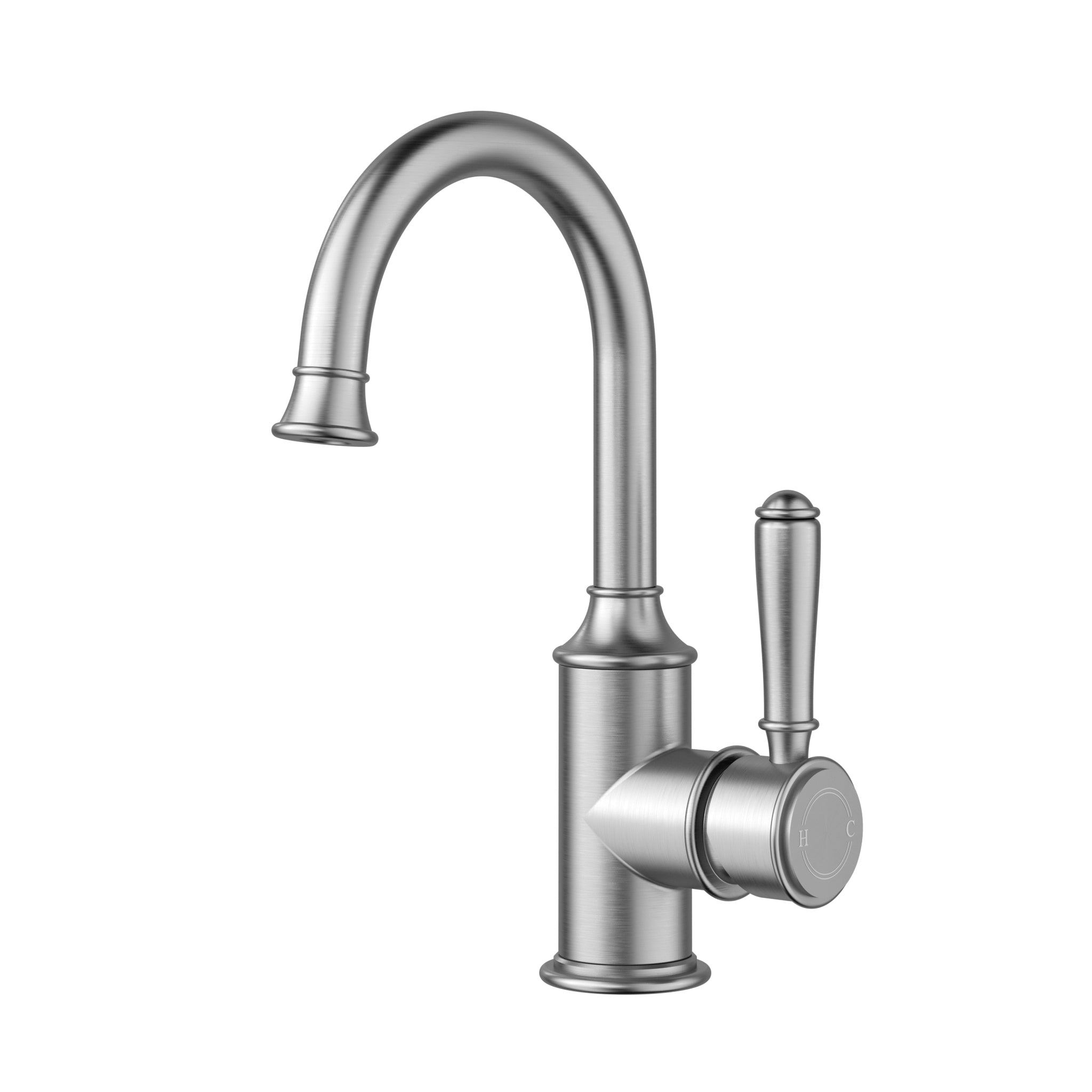 IKON CLASICO Gooseneck Basin Mixer | Chrome, Brushed Nickel, Matte Black, Brushed Gold