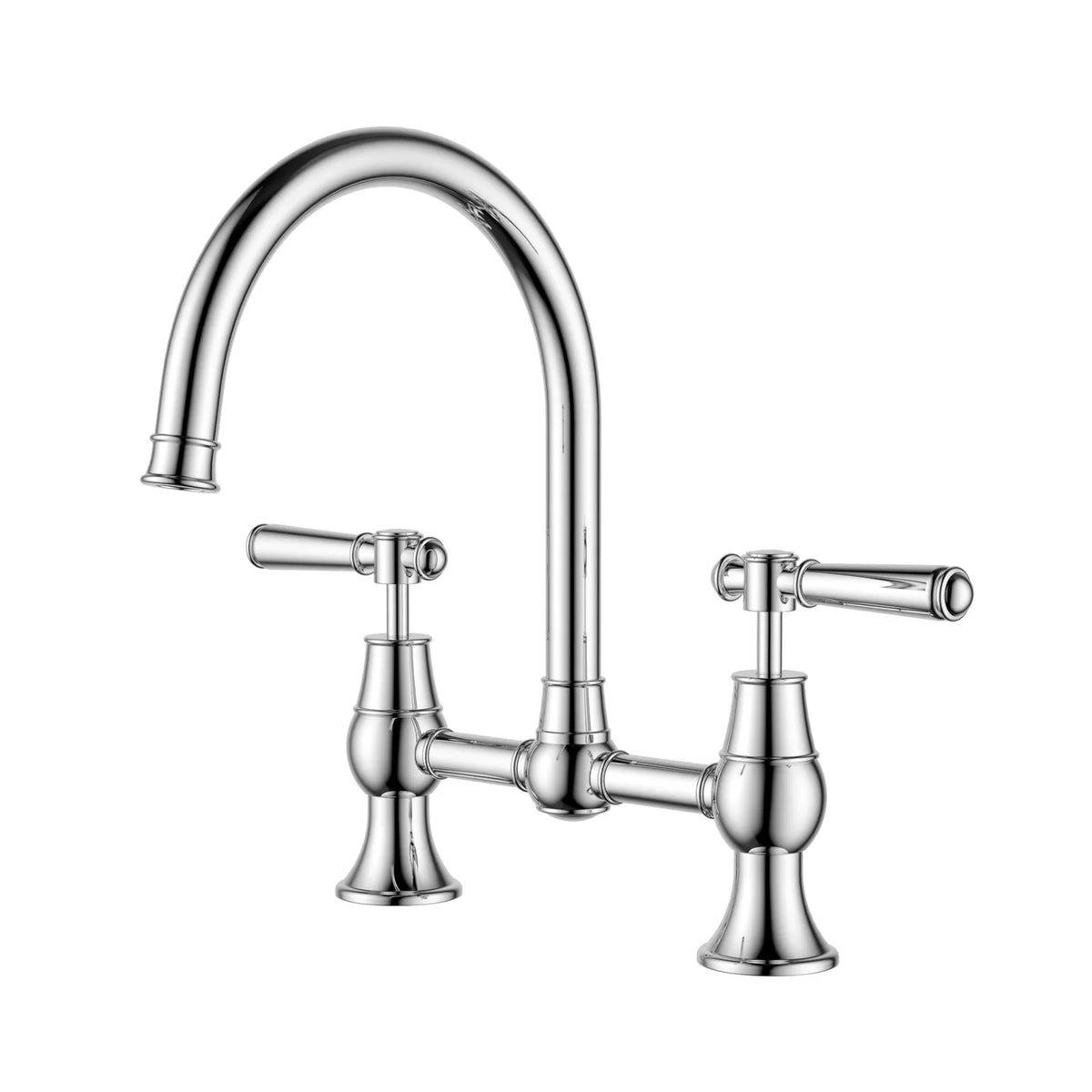 IKON Clasico bridge kitchen tap in Chrome – PCK90NZ08