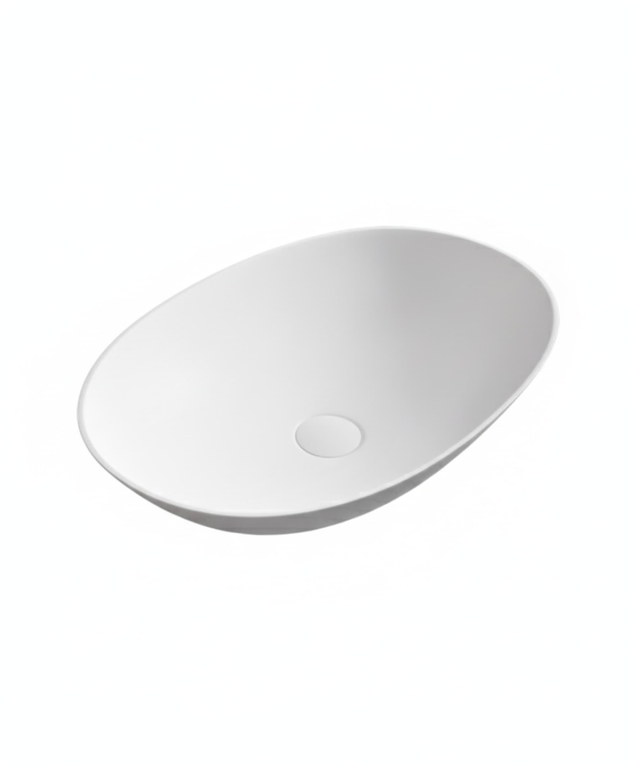 Kirra Solid Surface Art Basin Matt White 500×350×150 mm