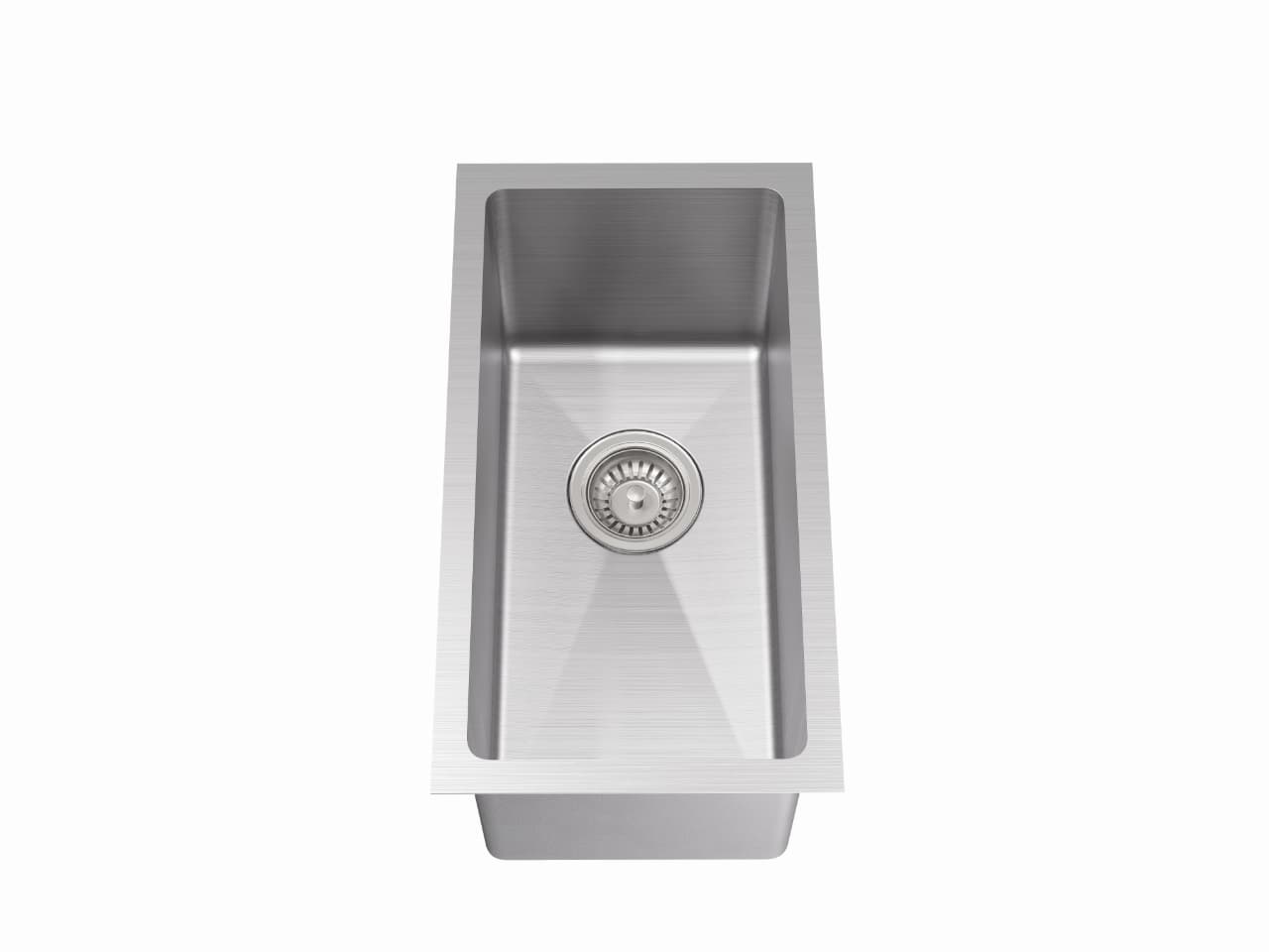 Kliff Stainless Steel Single Bowl Sink 240×440×230mm Brushed Stainless