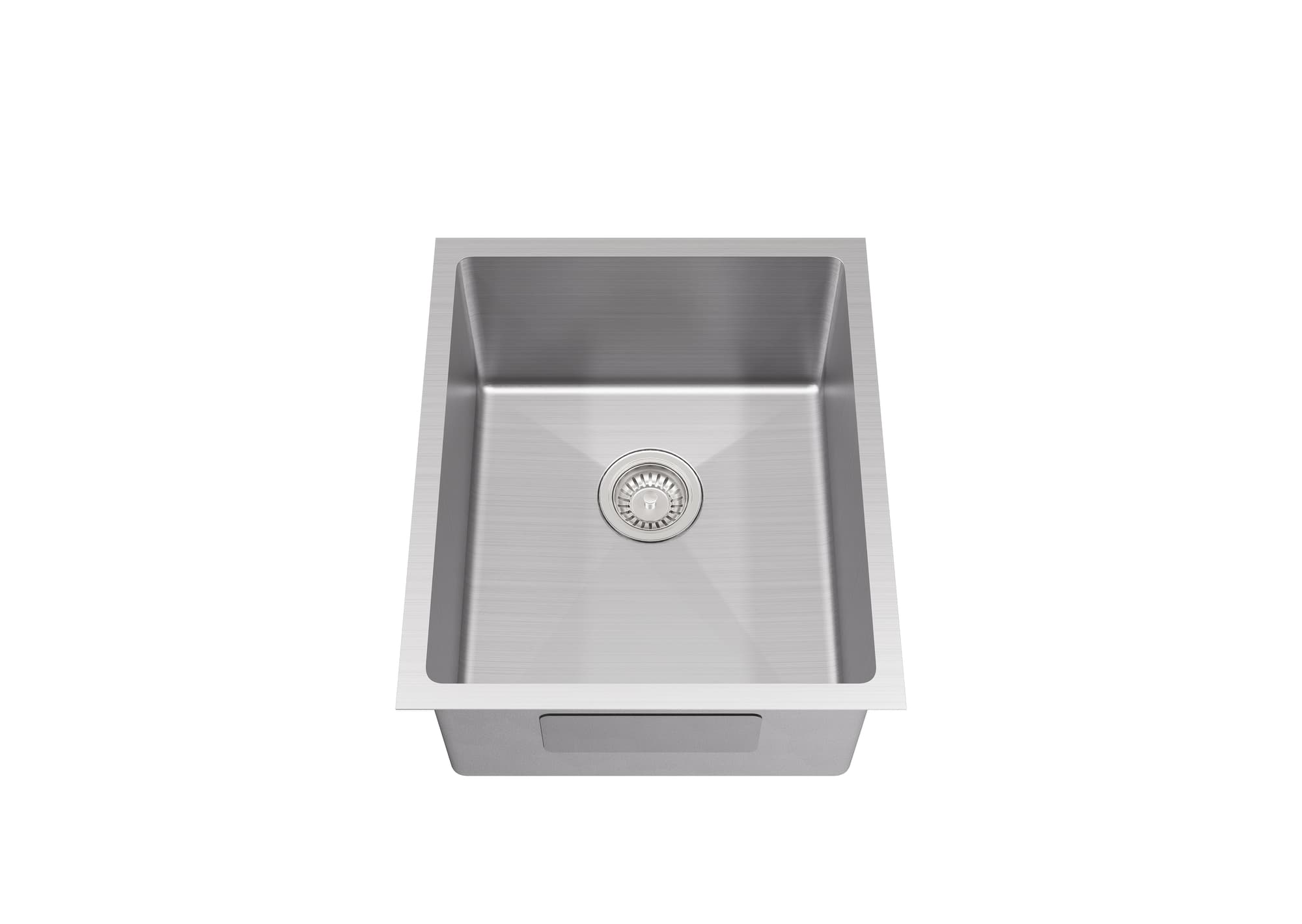 Kliff Stainless Steel Single Bowl Sink 380×440×230 mm Brushed Stainless