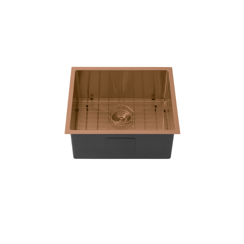 Kliff LK-SSK40-Bronze handmade sink in PVD Brushed Bronze finish.