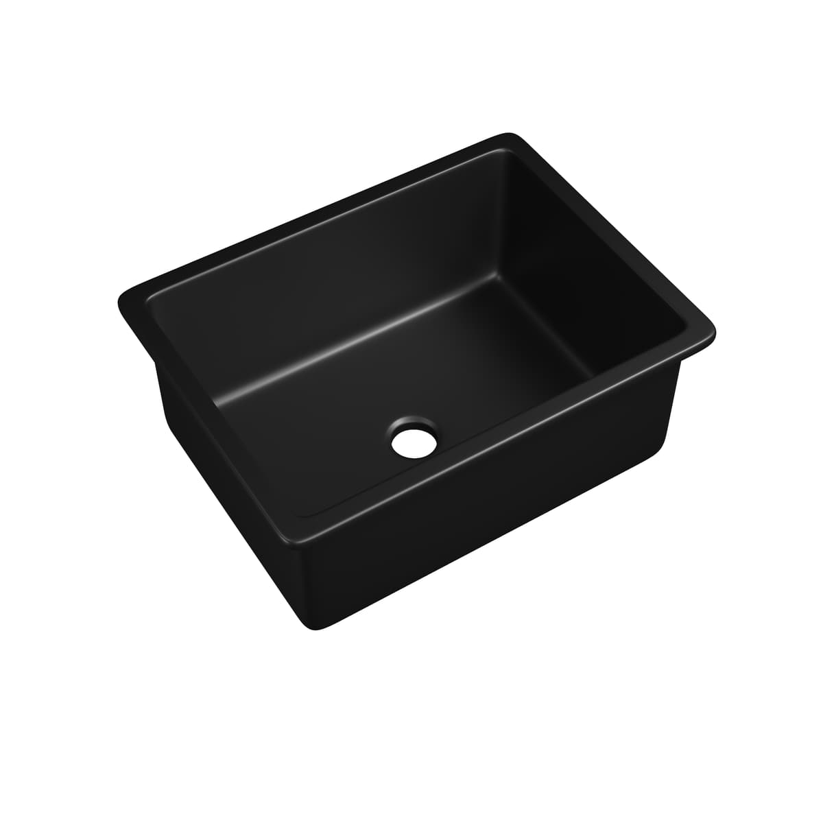 Lukka Procida Fireclay Inset Undermount Sink | Gloss White & Matte Black | 760×459×254mm | Single Bowl