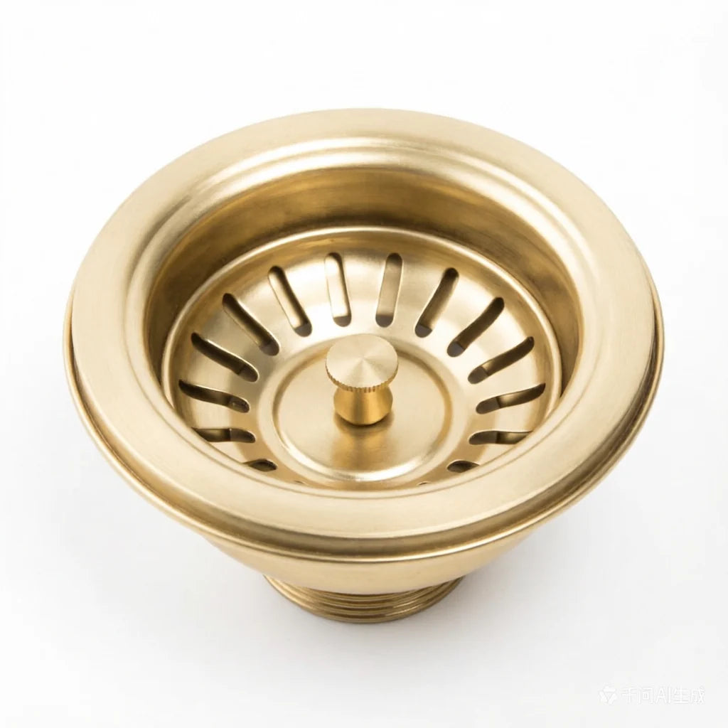 Lukka sink waste in Brushed Brass finish
