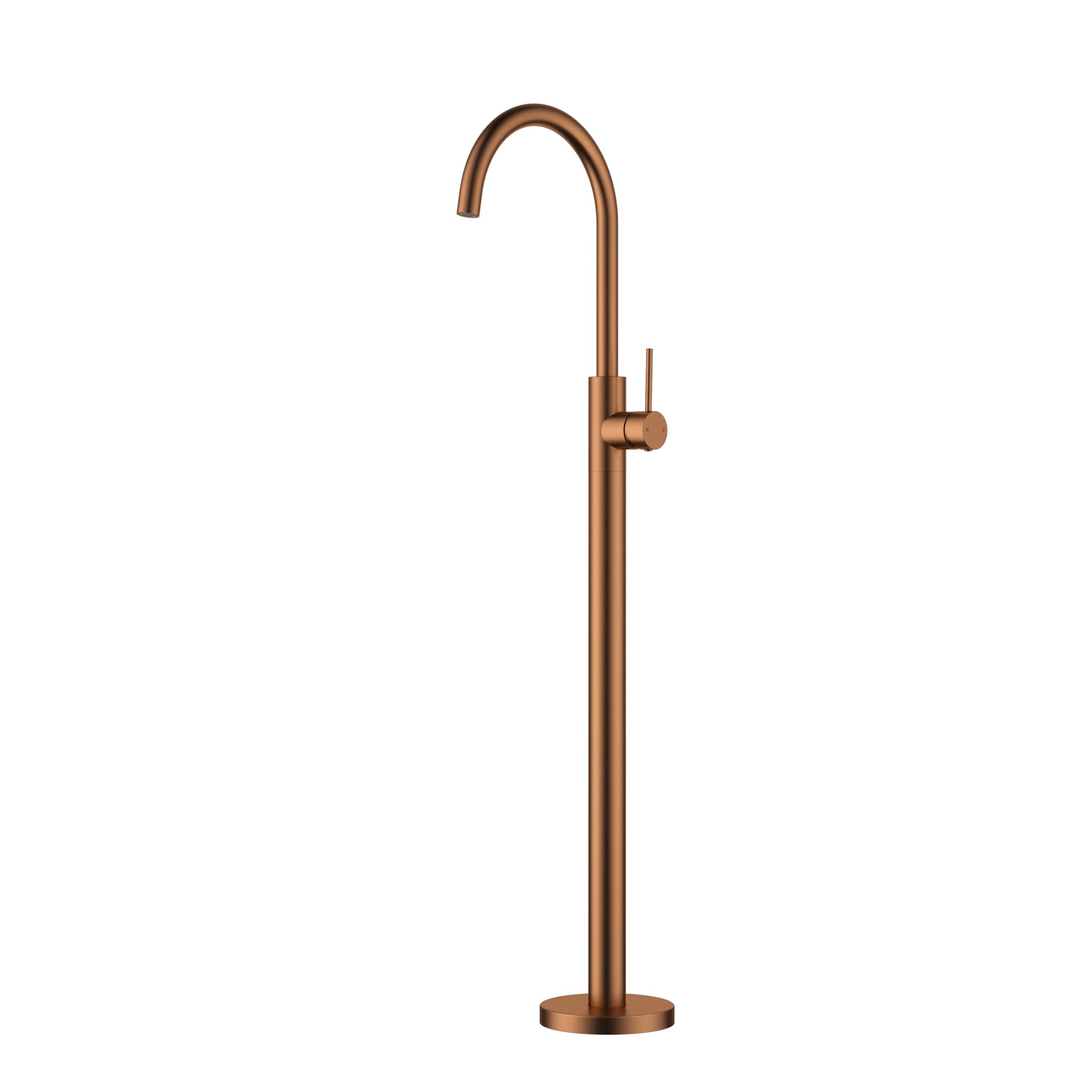 Otus Slimline SS304 Freestanding Bath Mixer – Brushed Copper Finish