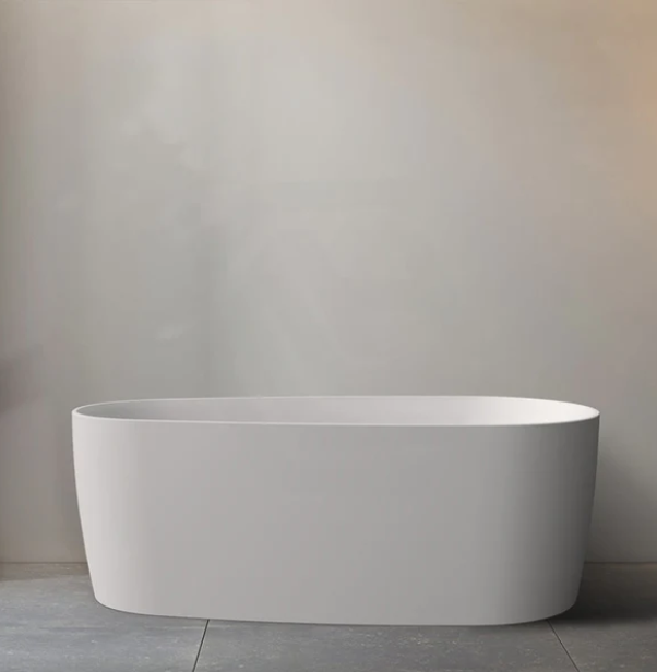 RIVA VISTA Super Slim Edge Matte White Freestanding Bathtub – Available in 1500mm & 1700mm