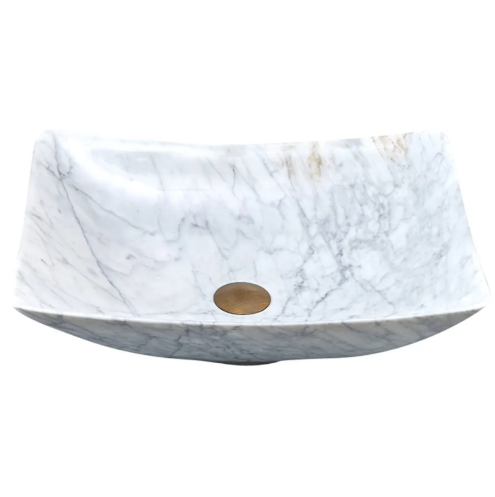 Infinity Marble Nature Stone Special Shape Above Counter Art Basin 500*400*135mm