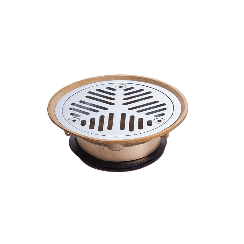 3monkeez 100mm vinyl floor waste with stainless steel grate for modern bathroom drainage