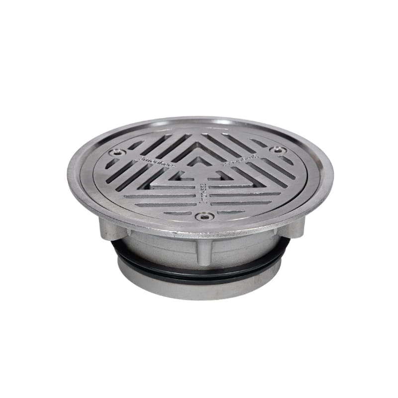 Stainless steel 150mm round floor waste drain for 100mm pipe, modern bathroom fitting