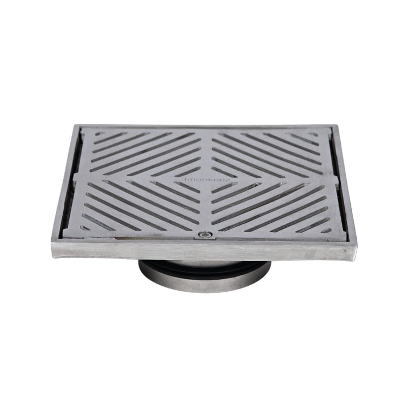 Stainless steel square floor grate heel proof drain for modern bathroom or kitchen