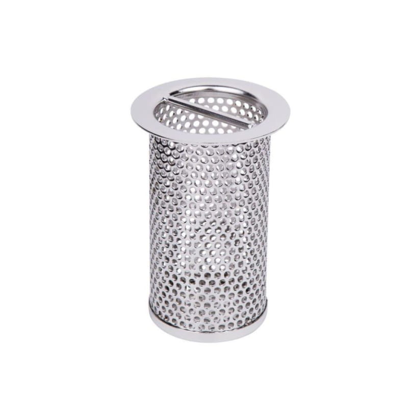 Stainless steel removable sink basket strainer for modern kitchen and bathroom sinks