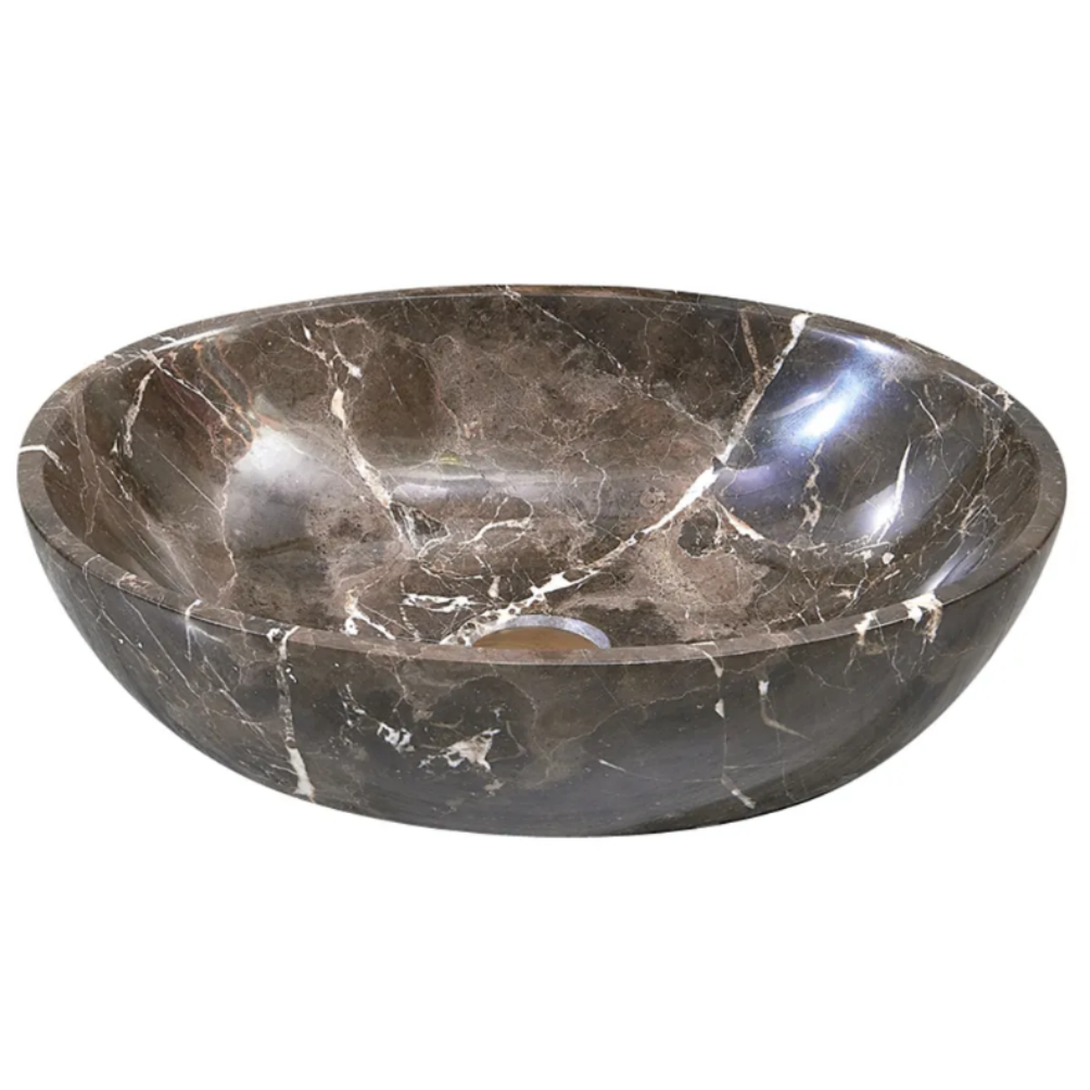 Infinity Marble Nature Stone Oval Above Counter Art Basin 510*380*150mm
