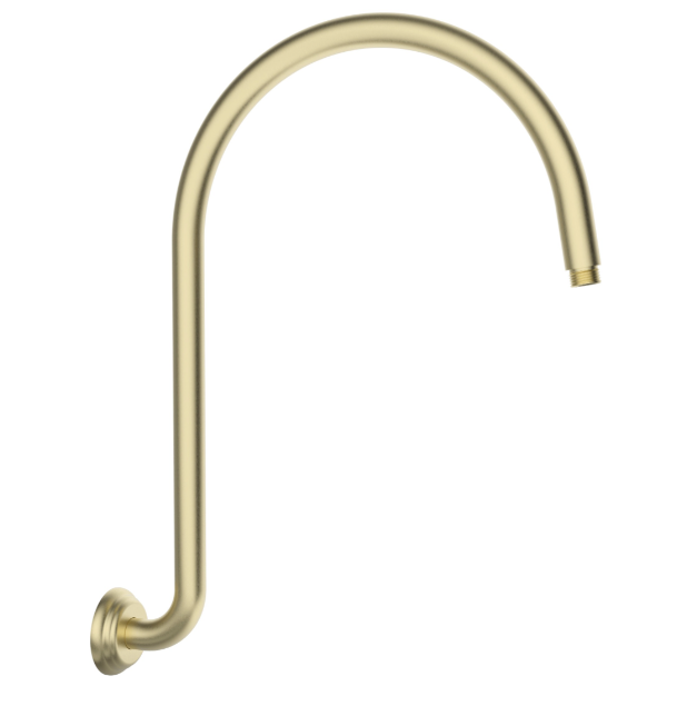 IKON Clasico High Rise Shower Arm 460mm | Brushed Gold, Chrome, Matte Black, Brushed Nickel