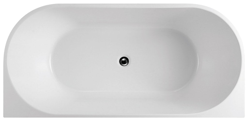 INFINITY Venus  Gloss White / Matte White Back to Wall Bathtub – 1400 / 1500 / 1700mm